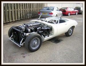 E Type Jaguar first test