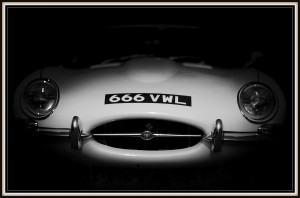 E Type Jaguar front picture