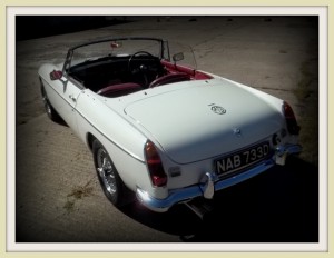 MGB Roadster roof off